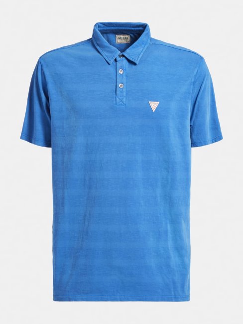 Polo Triangle Logo Guess Bleu