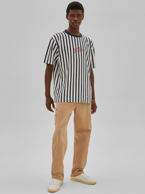 Tee Shirt Rayé Bleu Multi Guess