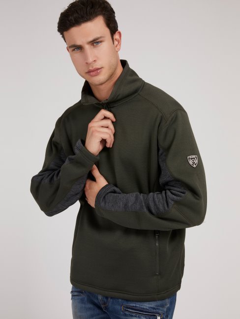 Sweat Zippé Guess Vert