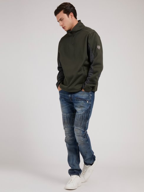 Sweat Zippé Guess Vert