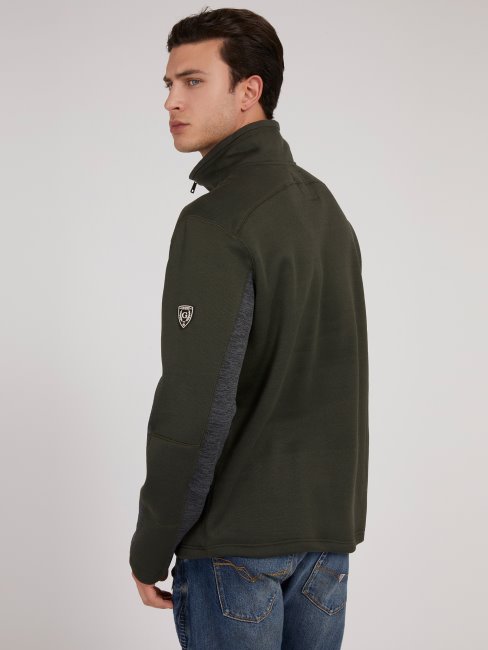 Sweat Zippé Guess Vert