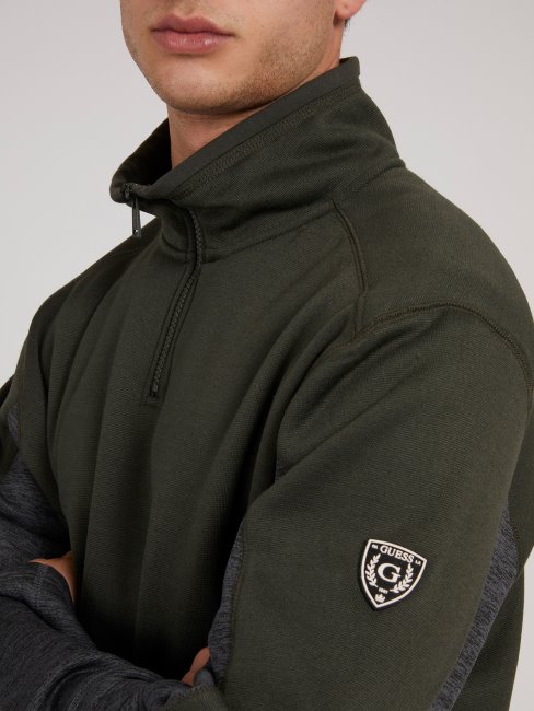 Sweat Zippé Guess Vert