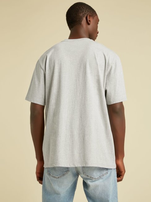 T-shirt à Logo Devant Guess Gris