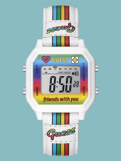 Montre Numérique Guess Blanche