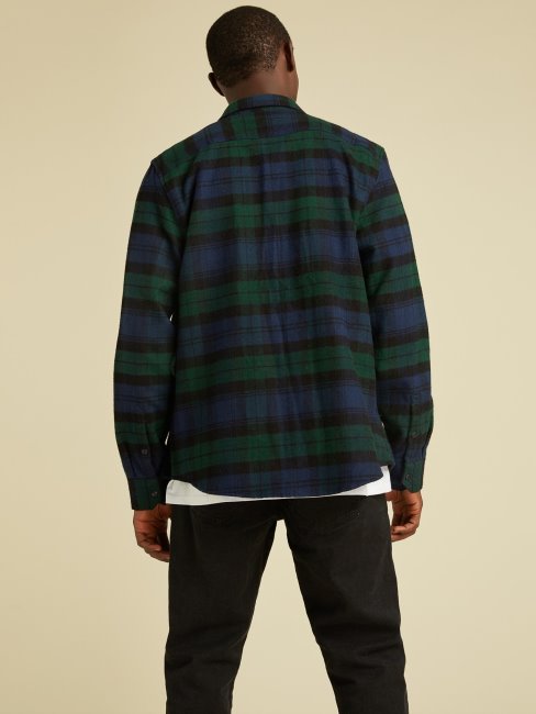 Chemise Verte Multi Carreaux Guess