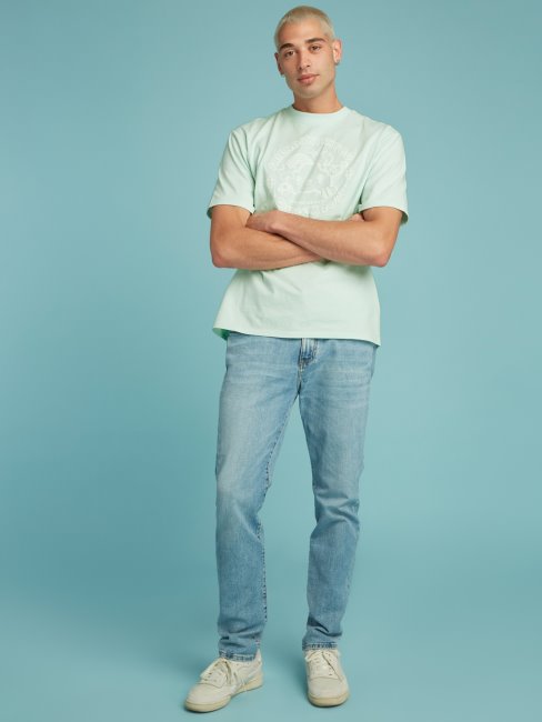 T-shirt Imprimé Guess Bleu Clair