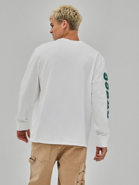 T-shirt Blanc à Logo Sur Le Devant Guess Nouvelle Tendance