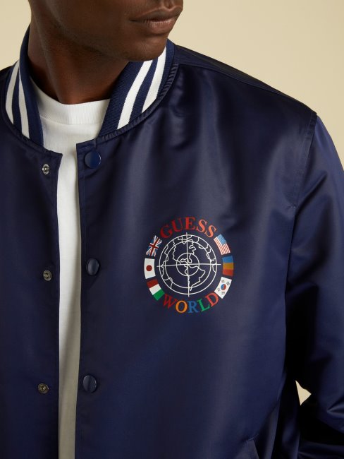 Drapeau Logo Bombardier Bleu