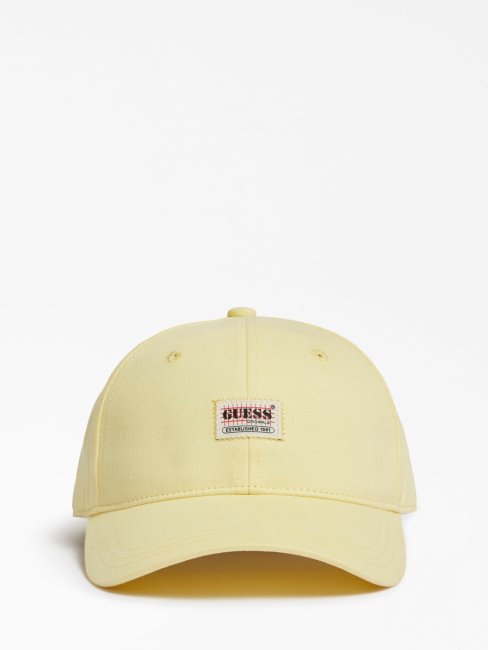 Guess Casquette De Baseball Jaune à Logo Sur Le Devant