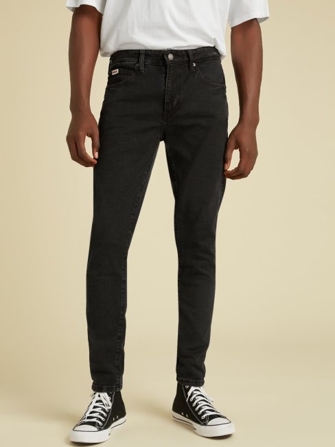 Pantalon En Jean Skinny Noir Guess