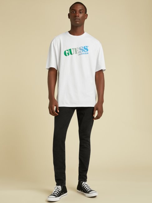 Pantalon En Jean Skinny Noir Guess