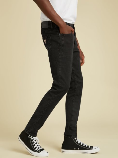 Pantalon En Jean Skinny Noir Guess