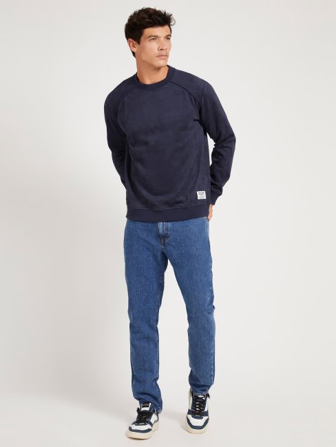 Guess Pull Col Rond Bleu