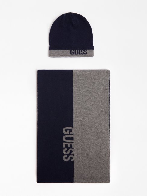 Ensemble Bonnet Et écharpe Guess Bleu