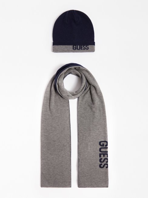 Ensemble Bonnet Et écharpe Guess Bleu