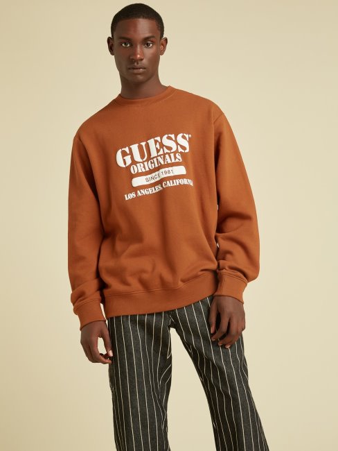 Sweat à Logo Devant Guess Rouge