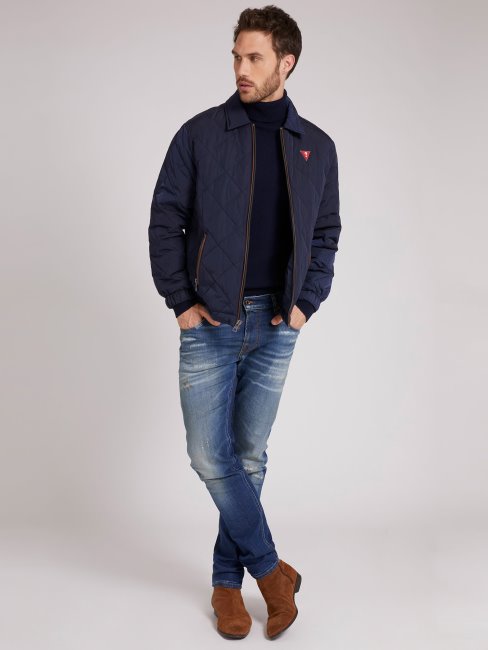 Veste Matelassée Bleue Guess