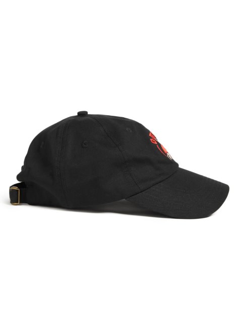 Casquette De Baseball Noire à Logo Sur Le Devant