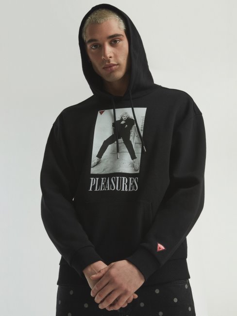 Sweat Imprimé Placé Noir Guess