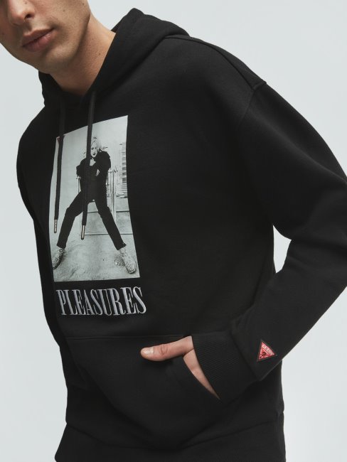 Sweat Imprimé Placé Noir Guess