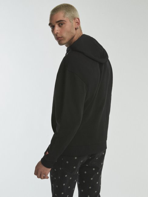 Sweat Imprimé Placé Noir Guess