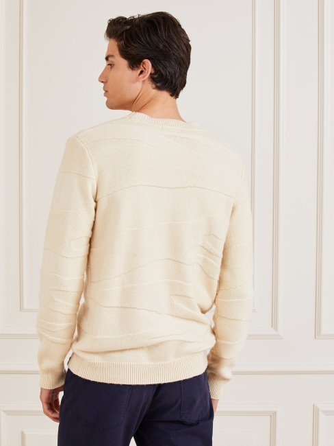 Guess Pull En Mélange De Laine Marciano Beige