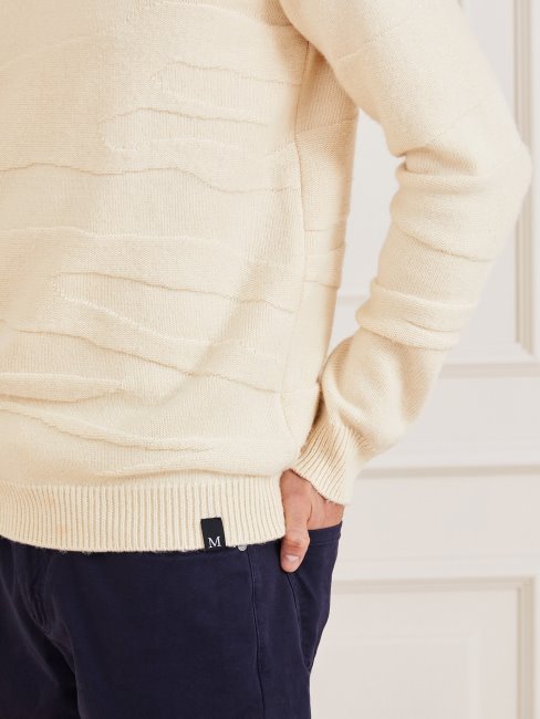 Guess Pull En Mélange De Laine Marciano Beige