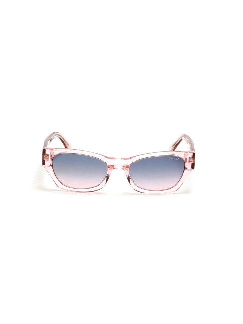 Guess Lunettes De Soleil Rectangulaires Modèle Rose