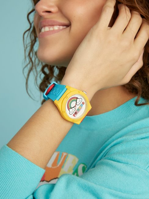 Montre Analogique à Motif Multicolore Guess