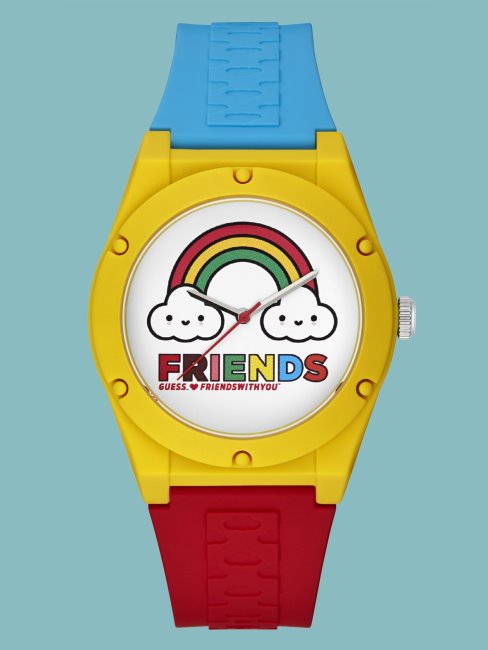 Montre Analogique à Motif Multicolore Guess