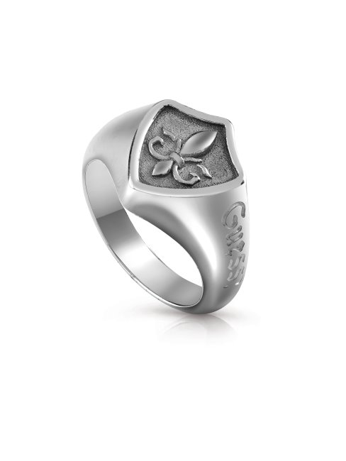 Chevalier Fleur 'anneau Deviner Argent