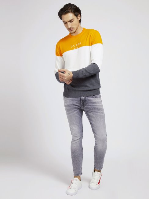 Devinez Les Nuances De Pull Rayé Orange