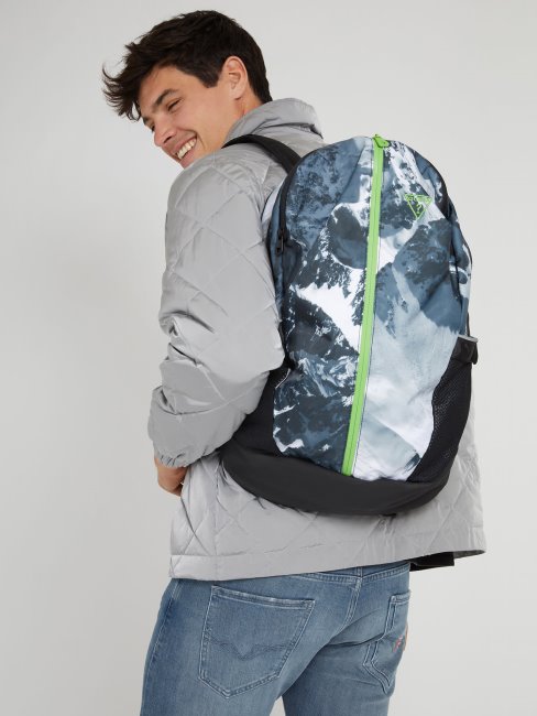 Sac à Dos Imprimé Tech Essential Noir Multi Guess