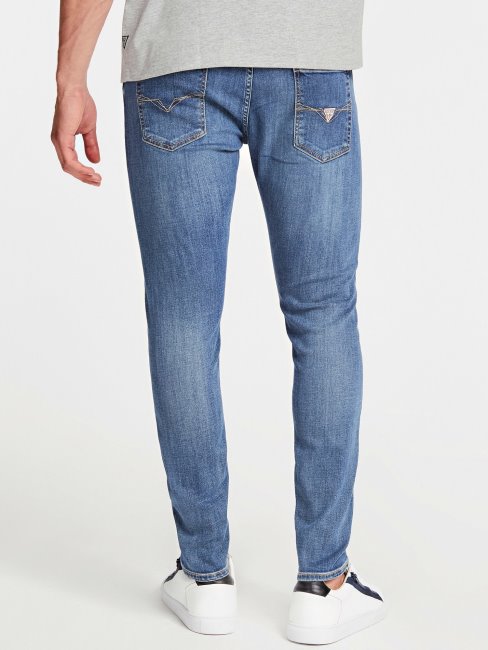 Pantalon En Jean Bleu Clair Guess Coupe Skinny Nouvelle Tendance