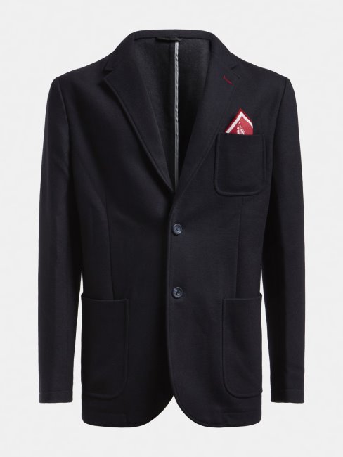 Guess Blazer Bleu Avec Poches