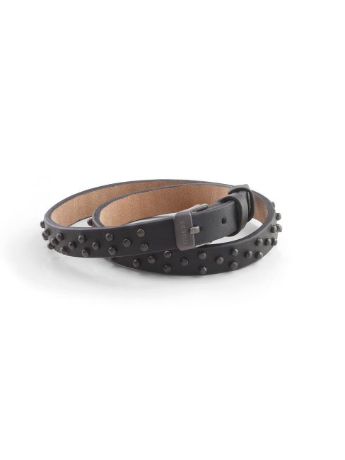 Guess Hero Cuir Clouté Bracelet Double Rangée