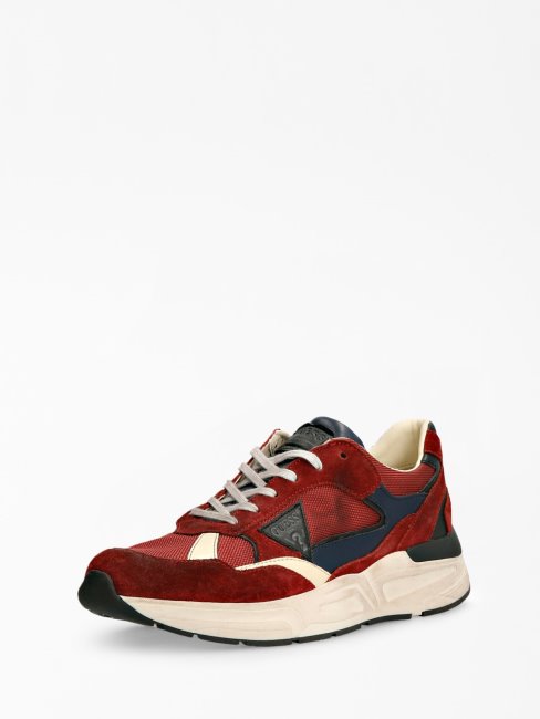 Chaussure De Course En Daim Imola Rouge Guess