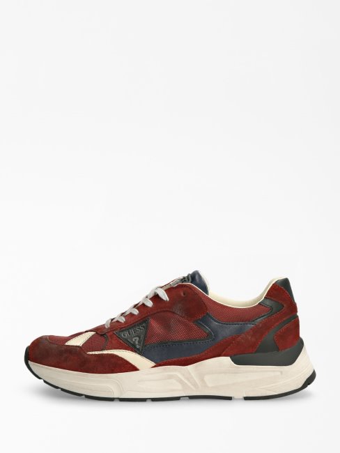 Chaussure De Course En Daim Imola Rouge Guess