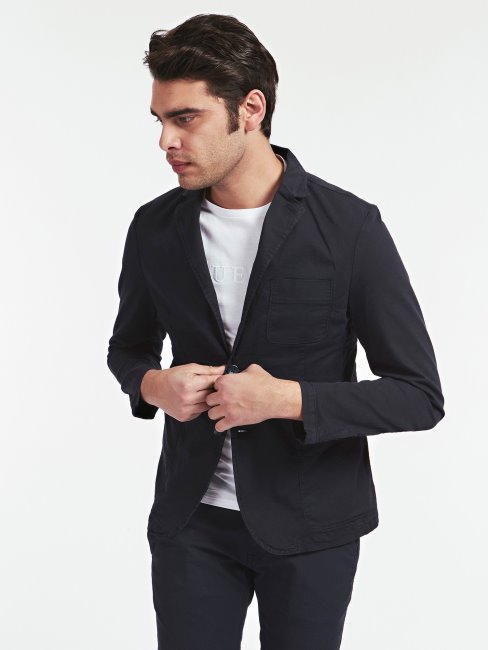 Guess Blazer Coupe Slim Bleu Multi