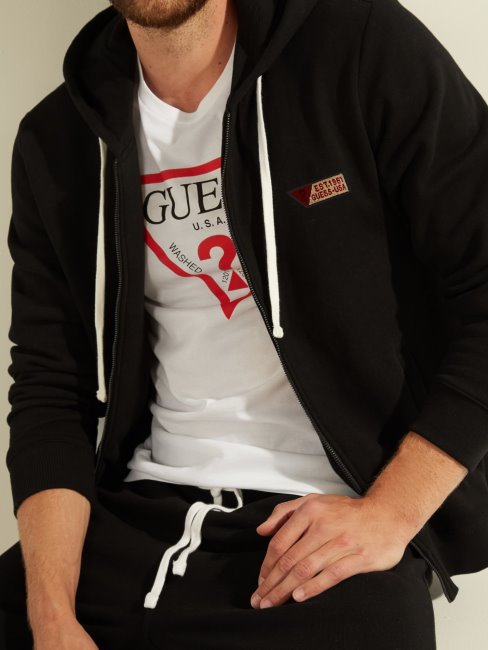 Sweat Zippé Guess Noir