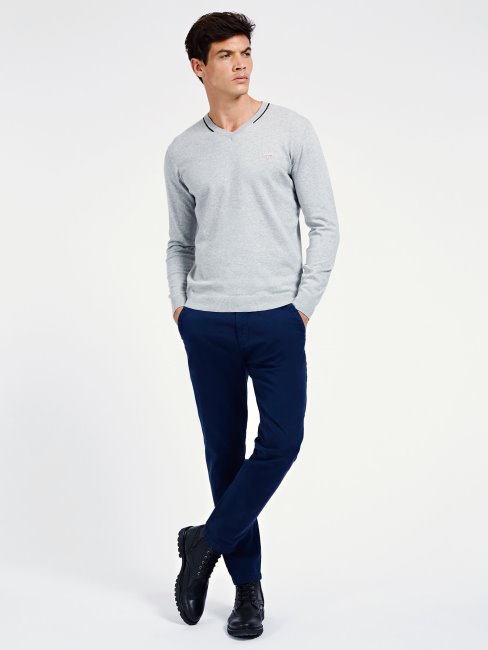 Pantalon Regular Fit Bleu Multi Guess