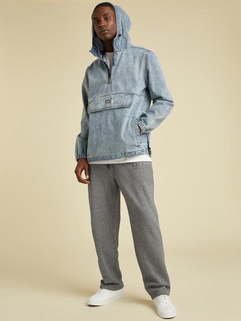 Guess Coupe-vent En Denim Bleu