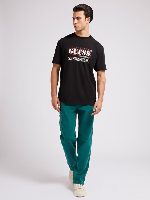 Pantalon Denim Cargo Guess Vert