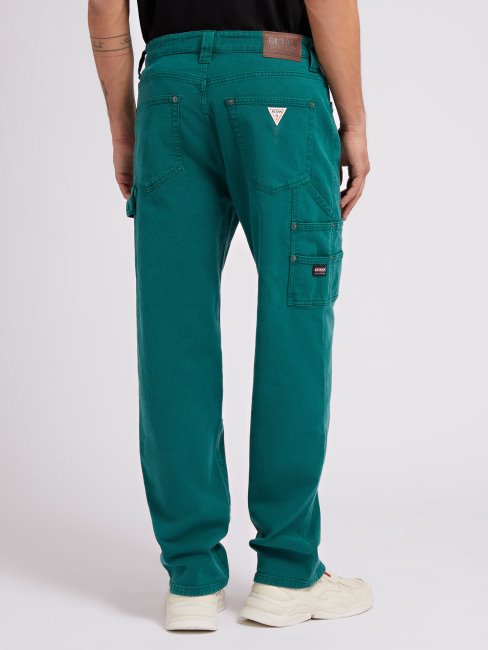 Pantalon Denim Cargo Guess Vert