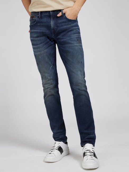 Pantalon Denim Coupé Super Skinny Bleu Guess