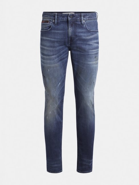 Pantalon Denim Coupé Super Skinny Bleu Guess
