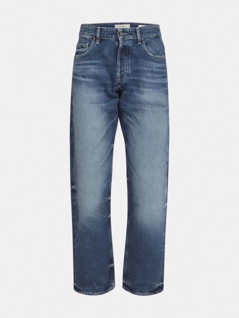Pantalon Jean Coupe Regular Bleu Guess New Trend
