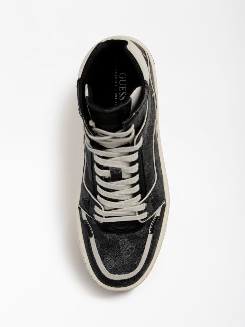 Guess Verona 4g Logo Paniers Montantses Noir