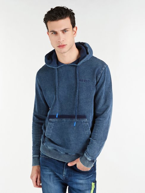 Sweat à Capuche Guess Bleu