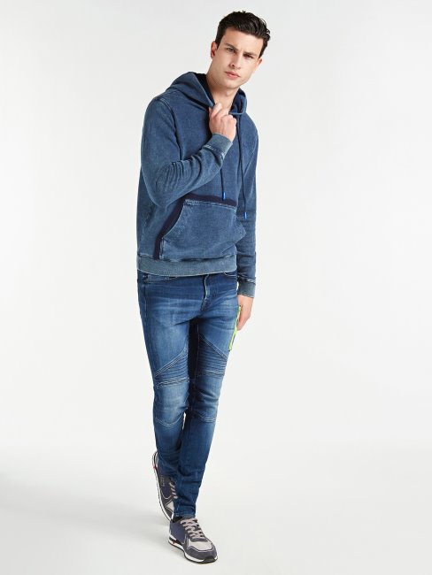 Sweat à Capuche Guess Bleu